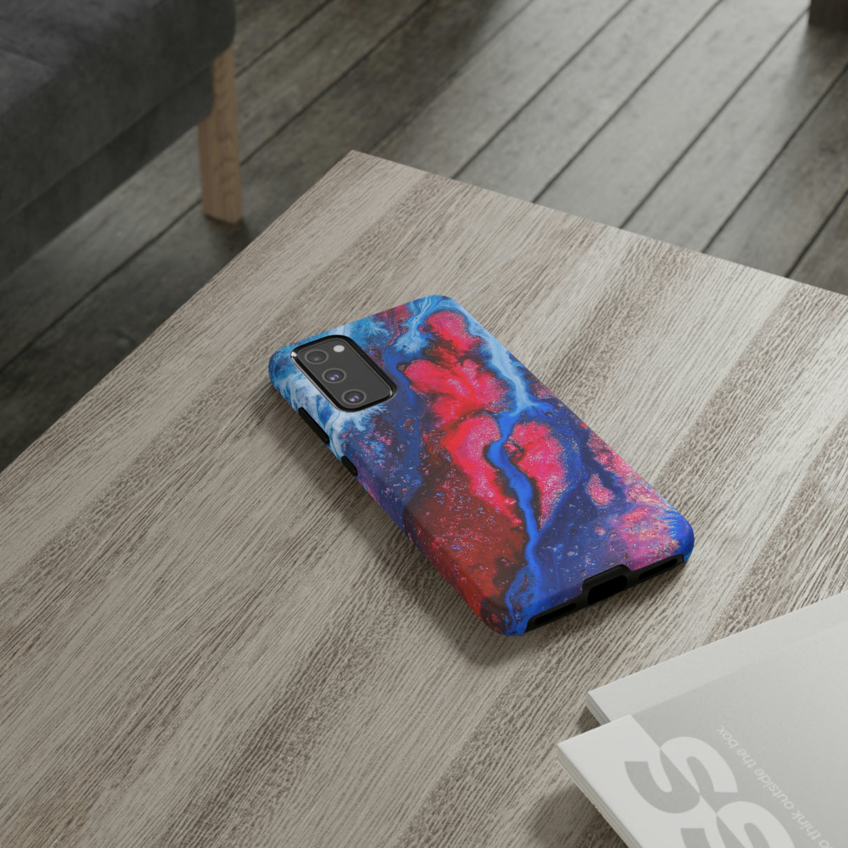 Red n Blue Ink Art Android Case (Protective) Phone Case