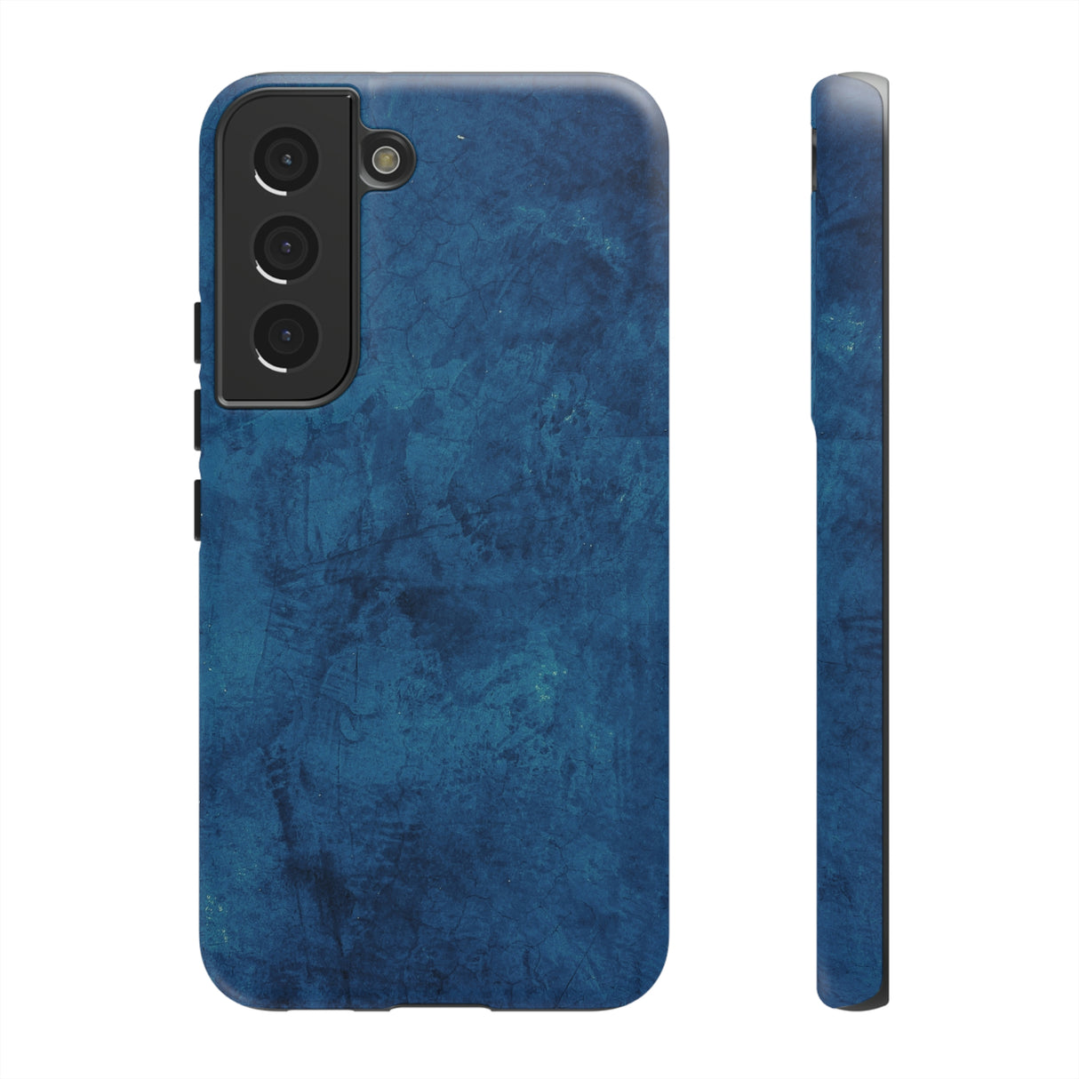 Grunge Navy Blue Android Case (Protective) Samsung Galaxy S22 Matte Phone Case