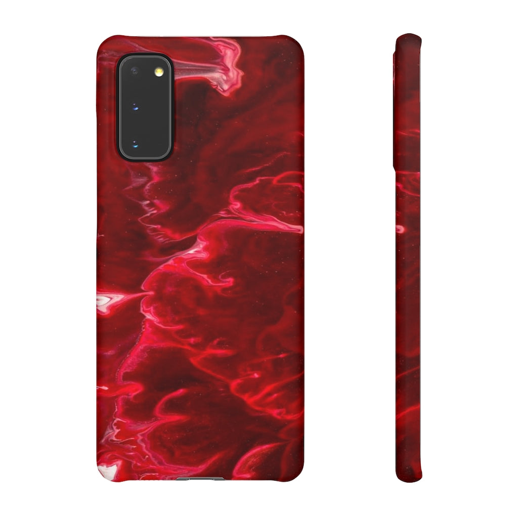 Red Velvet Ink Art Android Case (Slim) Samsung Galaxy S20 Matte Phone Case