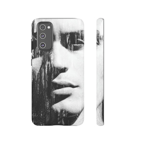 Black & White Pop Art Android Case (Protective) Samsung Galaxy S20 FE Matte Phone Case