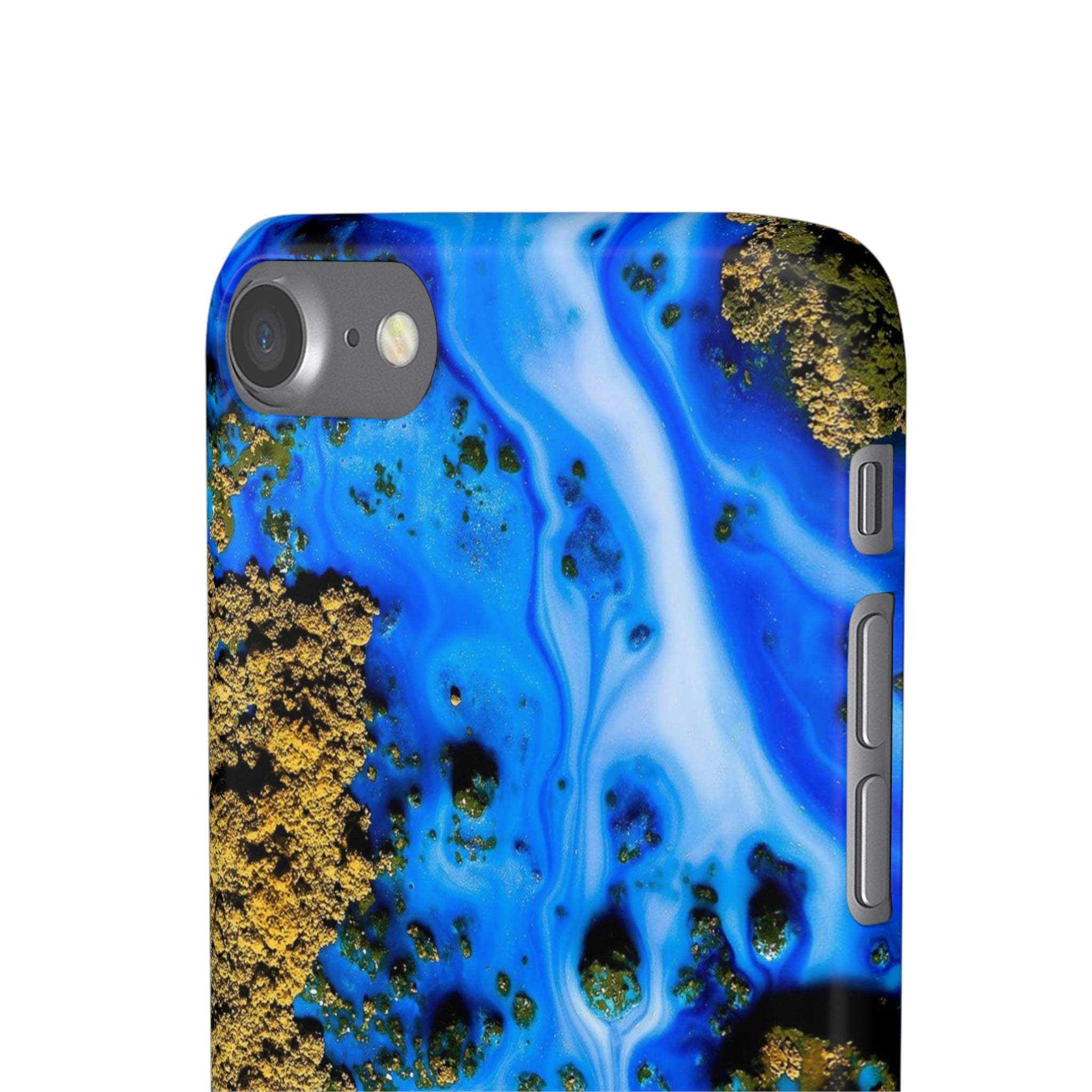 Blue River Ink Art iPhone Case (Slim) Phone Case