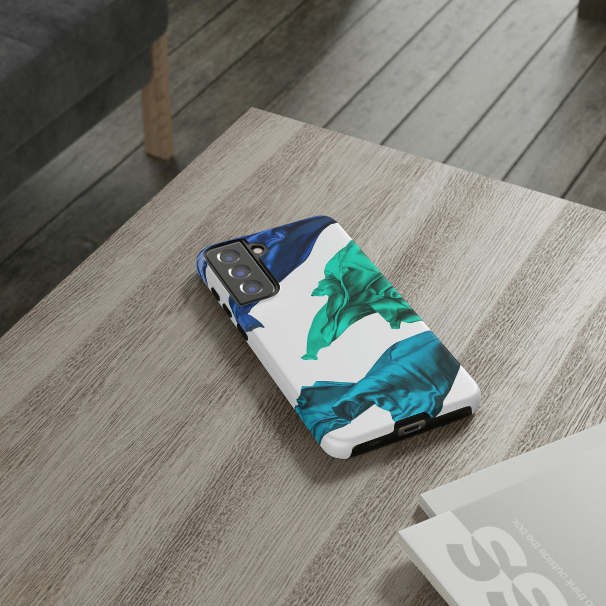 Blue Velvet Fabric Android Case (Protective) Phone Case