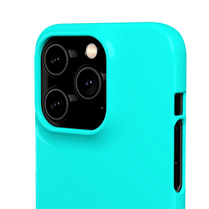 Flourescent Blue iPhone Case (Slim) Phone Case