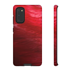 Red Feather Ink Art Android Case (Protective) Samsung Galaxy S20 Matte Phone Case