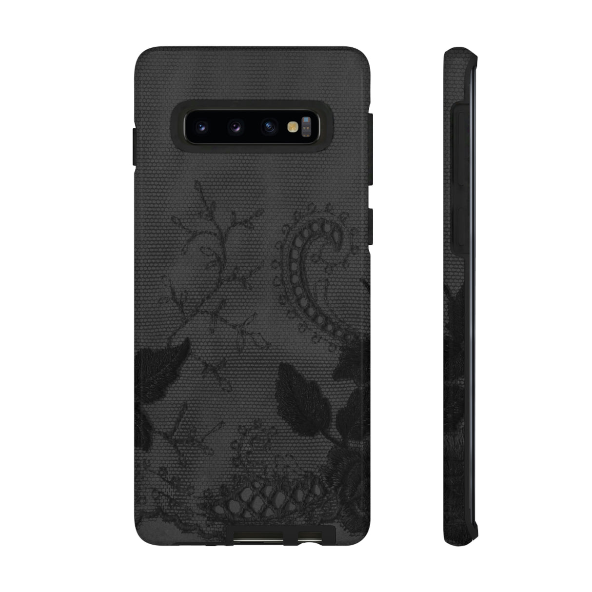 Grunbacca Gothic Flower Samsung Case (Protective) Samsung Galaxy S10 Glossy Phone Case