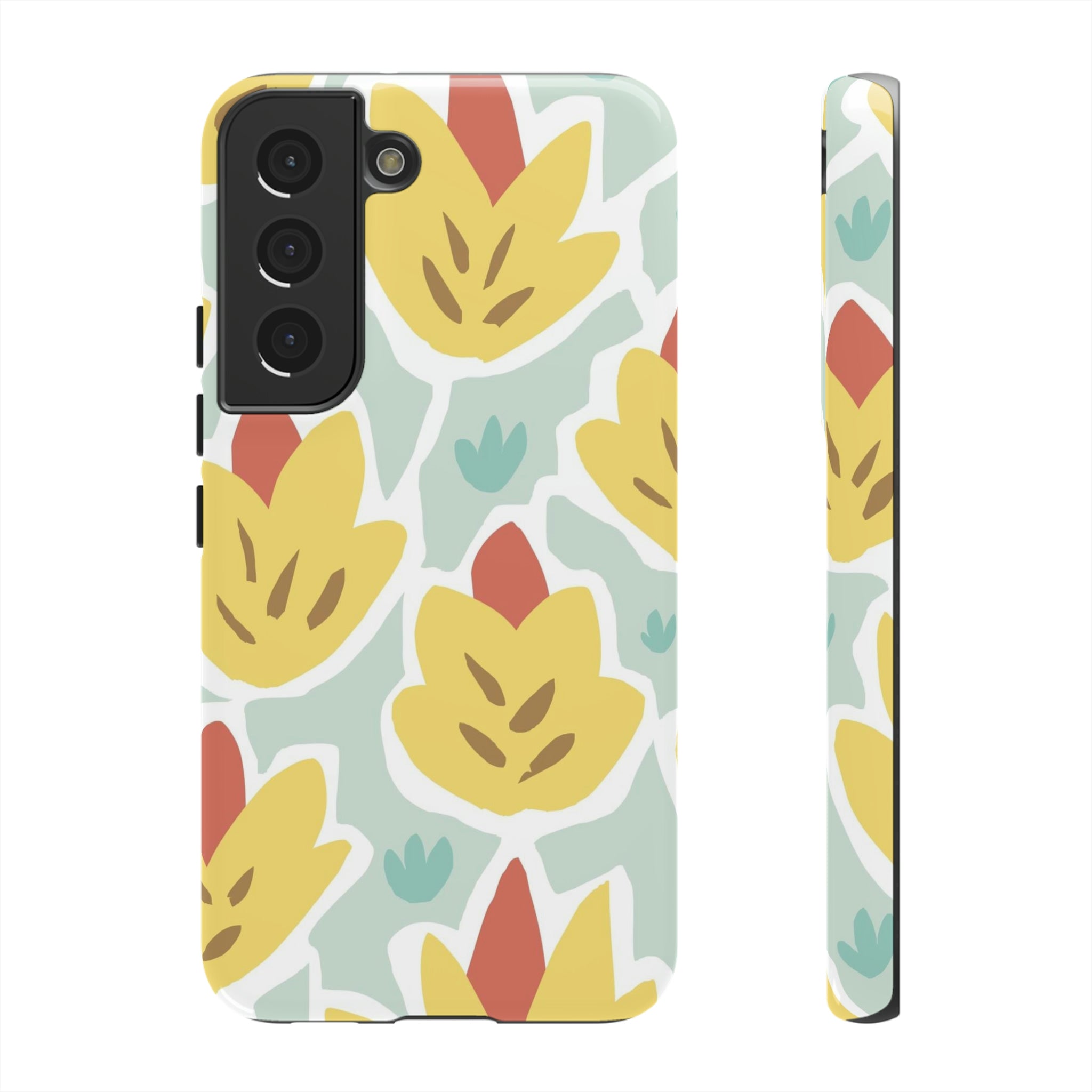 Summer Yellow Happy Flower Samsung Case (Protective) Samsung Galaxy S22 Glossy Phone Case