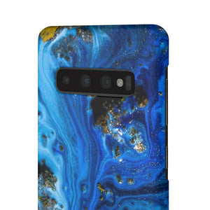 Blue Ice Melt Ink Art Android Case (Slim) Phone Case