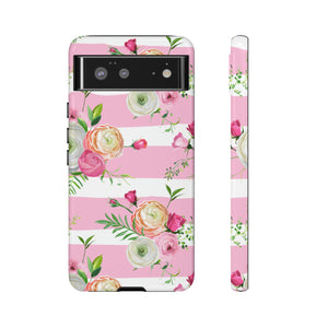 Pink Roses Android Case (Protective) Google Pixel 6 Glossy Phone Case