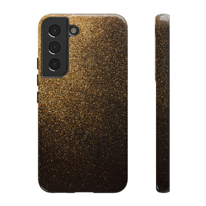 Dark Gold Android Case (Protective) Samsung Galaxy S22 Glossy Phone Case