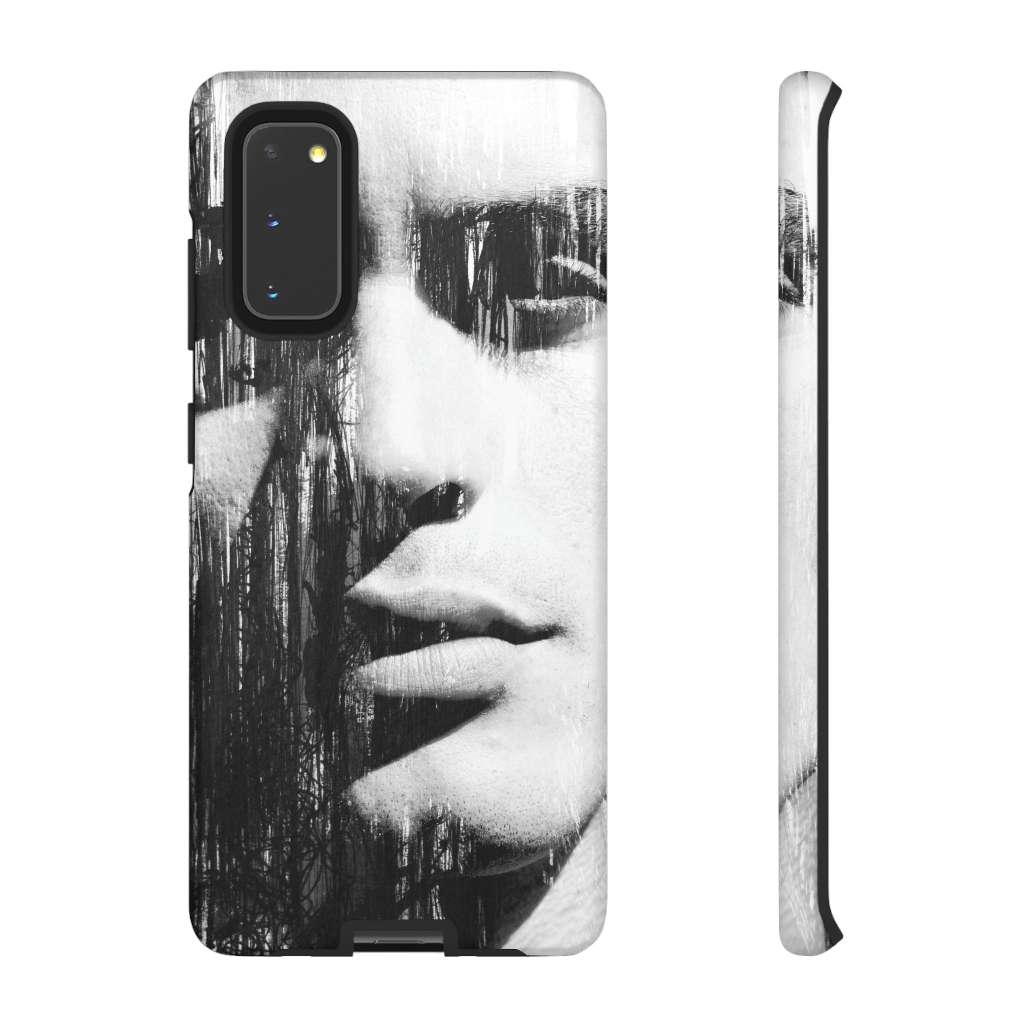 Black & White Pop Art Android Case (Protective) Samsung Galaxy S20 Matte Phone Case