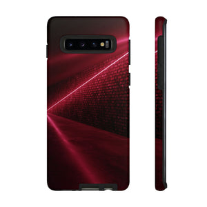 Red Sci Fi Android Case (Protective) Samsung Galaxy S10 Matte Phone Case