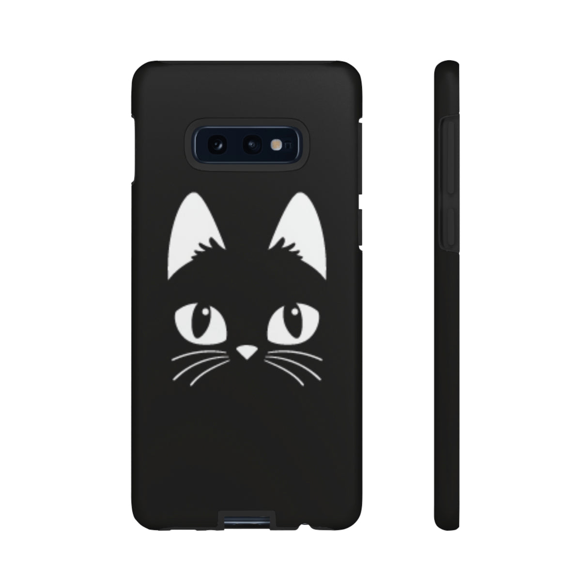 Cartoon Cat Icon Android Case (Protective) Samsung Galaxy S10E Matte Phone Case