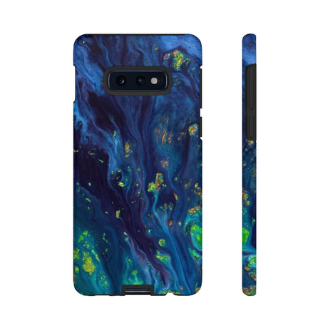 Green Opal Ink Art Android Case (Protective) Samsung Galaxy S10E Matte Phone Case