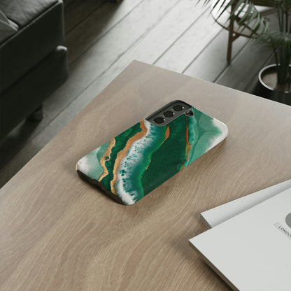 Green & Gold Epoxy Android Case (Protective) Phone Case