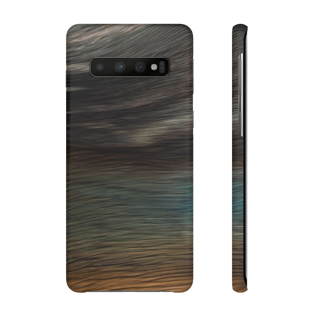 Brush Strokes Ink Art Android Case (Slim) Samsung Galaxy S10 Matte Phone Case