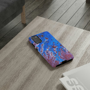 Bright Blue Ink Art Android Case (Protective) Phone Case