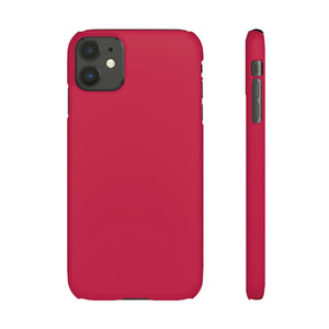 Bright Maroon iPhone Case (Slim) iPhone 11 Matte Phone Case