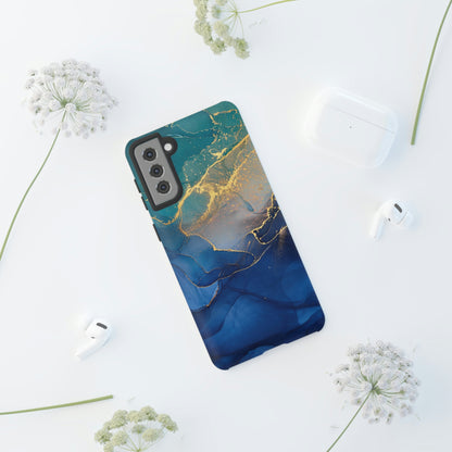 Blue Alcohol Ink Android Case (Protective) Phone Case