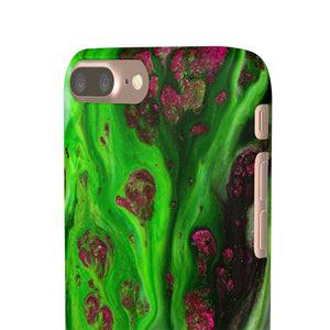 Toxic Green Ink Art iPhone Case (Slim) Phone Case