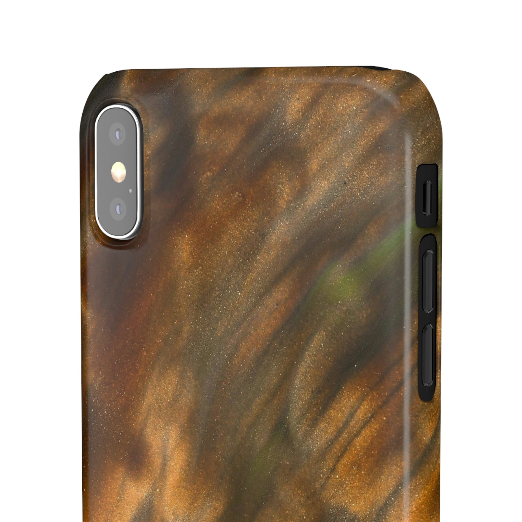 Gold Sand Ink Art iPhone Case (Slim) Phone Case