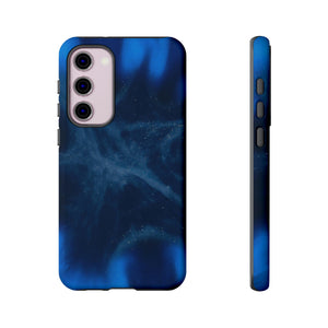 Blue Space Ink Art Android Case (Protective) Samsung Galaxy S23 Plus Matte Phone Case