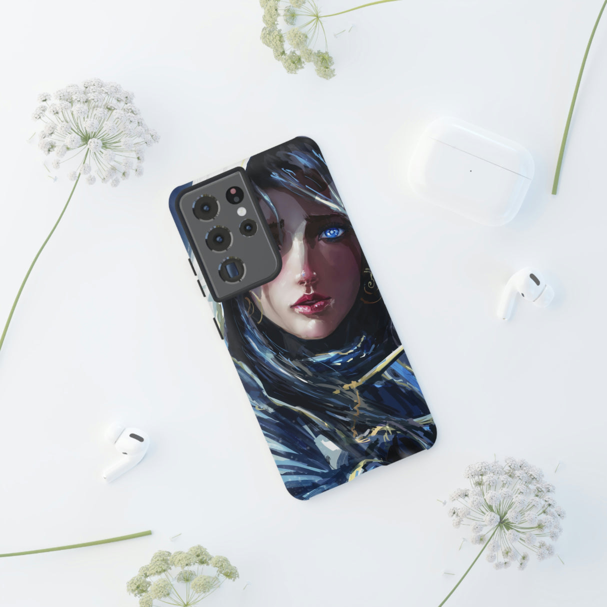 Paladin Girl Blue Eyes Android Case (Protective) Phone Case