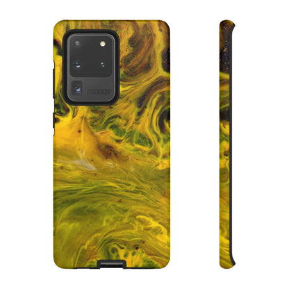 Liquid Yellow Ink Art Android Case (Protective) Samsung Galaxy S20 Ultra Matte Phone Case