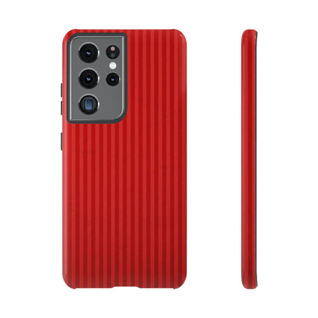 Red Stripes Android Case (Protective) Samsung Galaxy S21 Ultra Glossy Phone Case