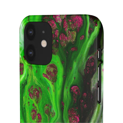 Toxic Green Ink Art iPhone Case (Slim) Phone Case