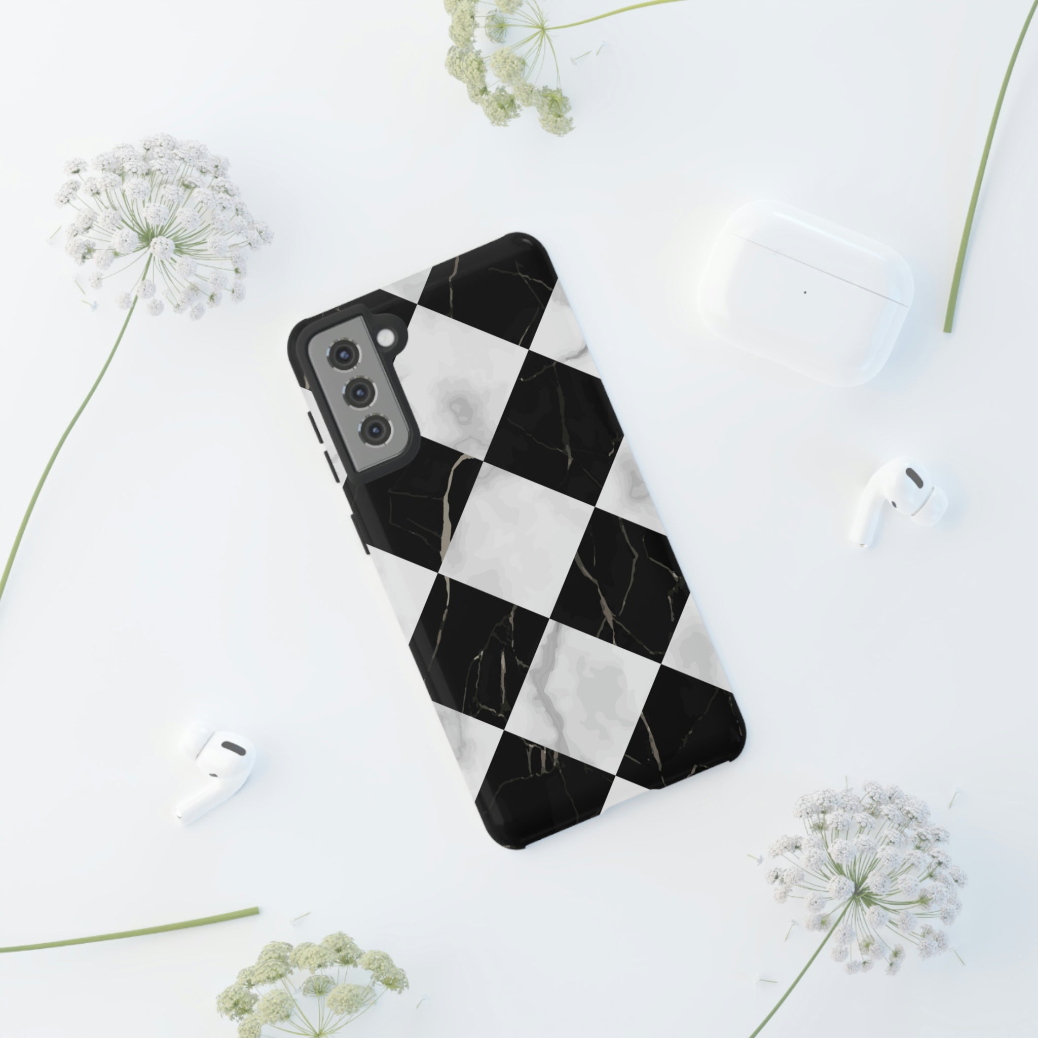 Check Marble Android Case (Protective) Phone Case