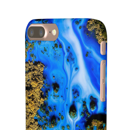 Blue River Ink Art iPhone Case (Slim) Phone Case