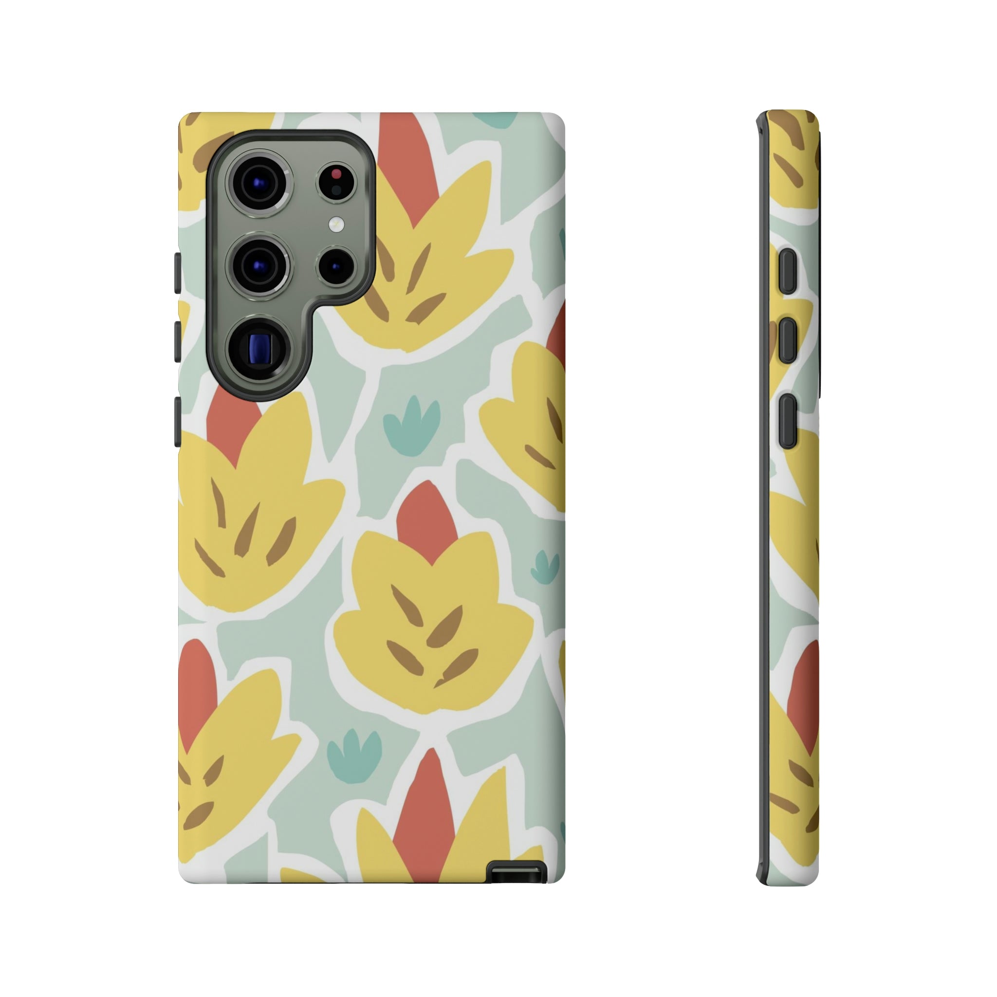 Summer Yellow Happy Flower Samsung Case (Protective) Samsung Galaxy S23 Ultra Matte Phone Case