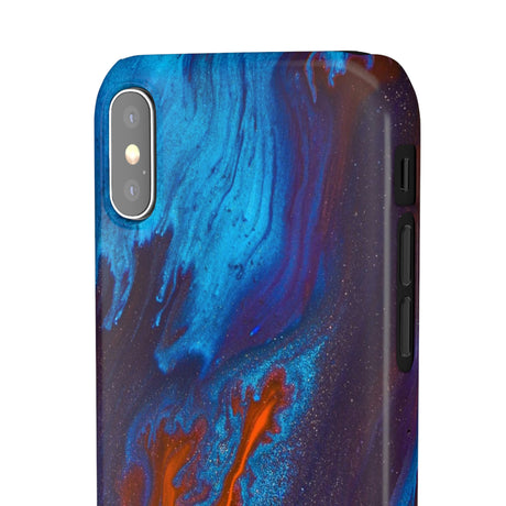 Orange Flame Ink Art iPhone Case (Slim) Phone Case