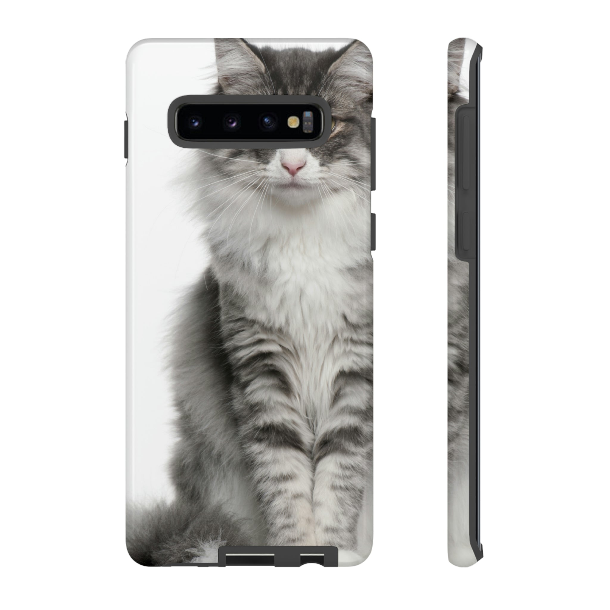 Forest Cat Android Case (Protective) Samsung Galaxy S10 Plus Glossy Phone Case