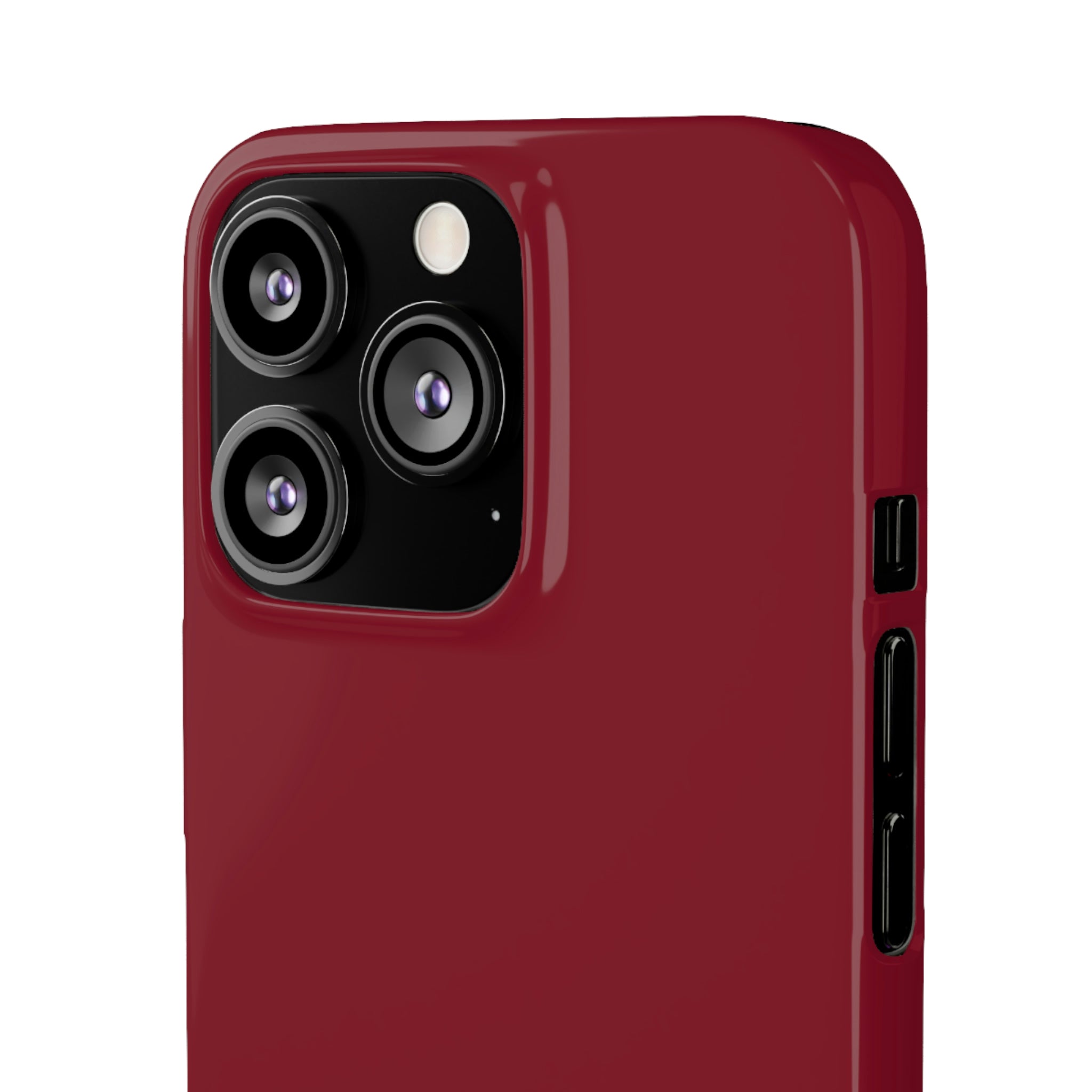 Burgundy Red iPhone Case (Slim) Phone Case