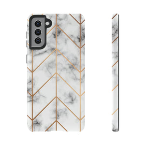 Golden Marble Android Case (Protective) Samsung Galaxy S21 Plus Glossy Phone Case