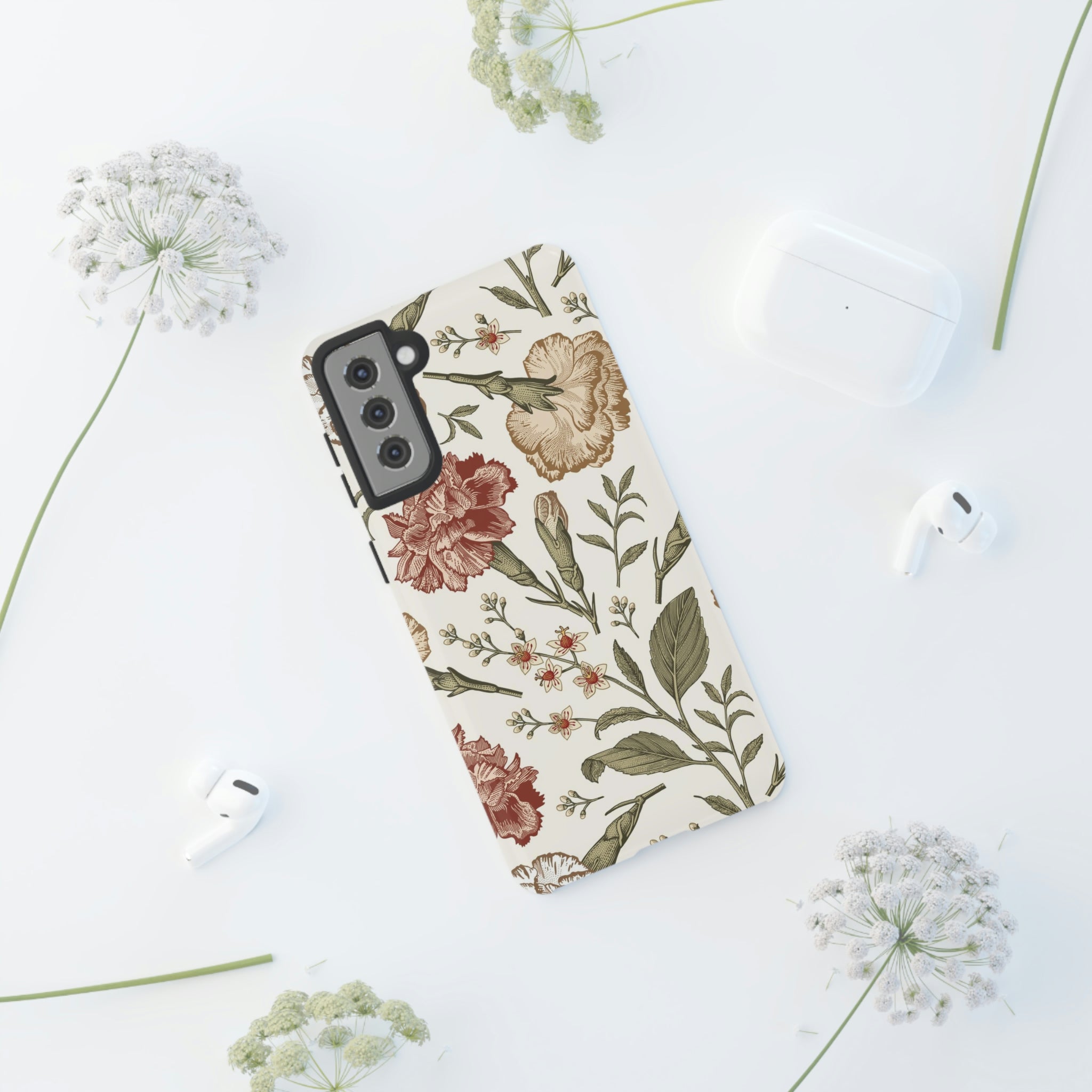 Carnation Vintage Flower Samsung Case (Protective) Phone Case