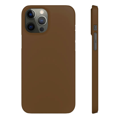 Dark Brown iPhone Case (Slim) iPhone 12 Pro Max Matte Phone Case