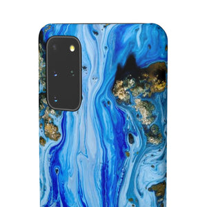 Blue Ice Ink Art Android Case (Slim) Phone Case