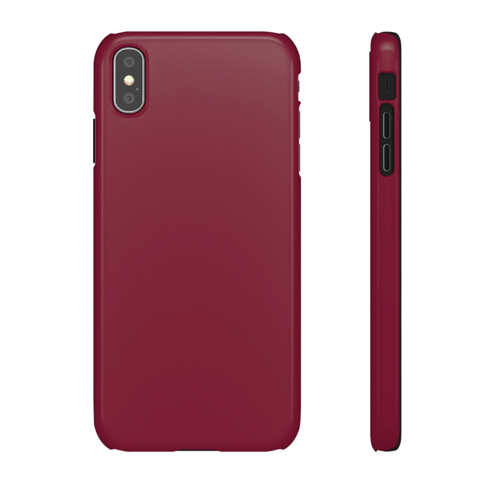 Claret Red iPhone Case (Slim) iPhone XS MAX Glossy Phone Case