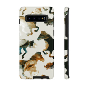 Tie Dye Horses Android Case (Protective) Samsung Galaxy S10 Glossy Phone Case