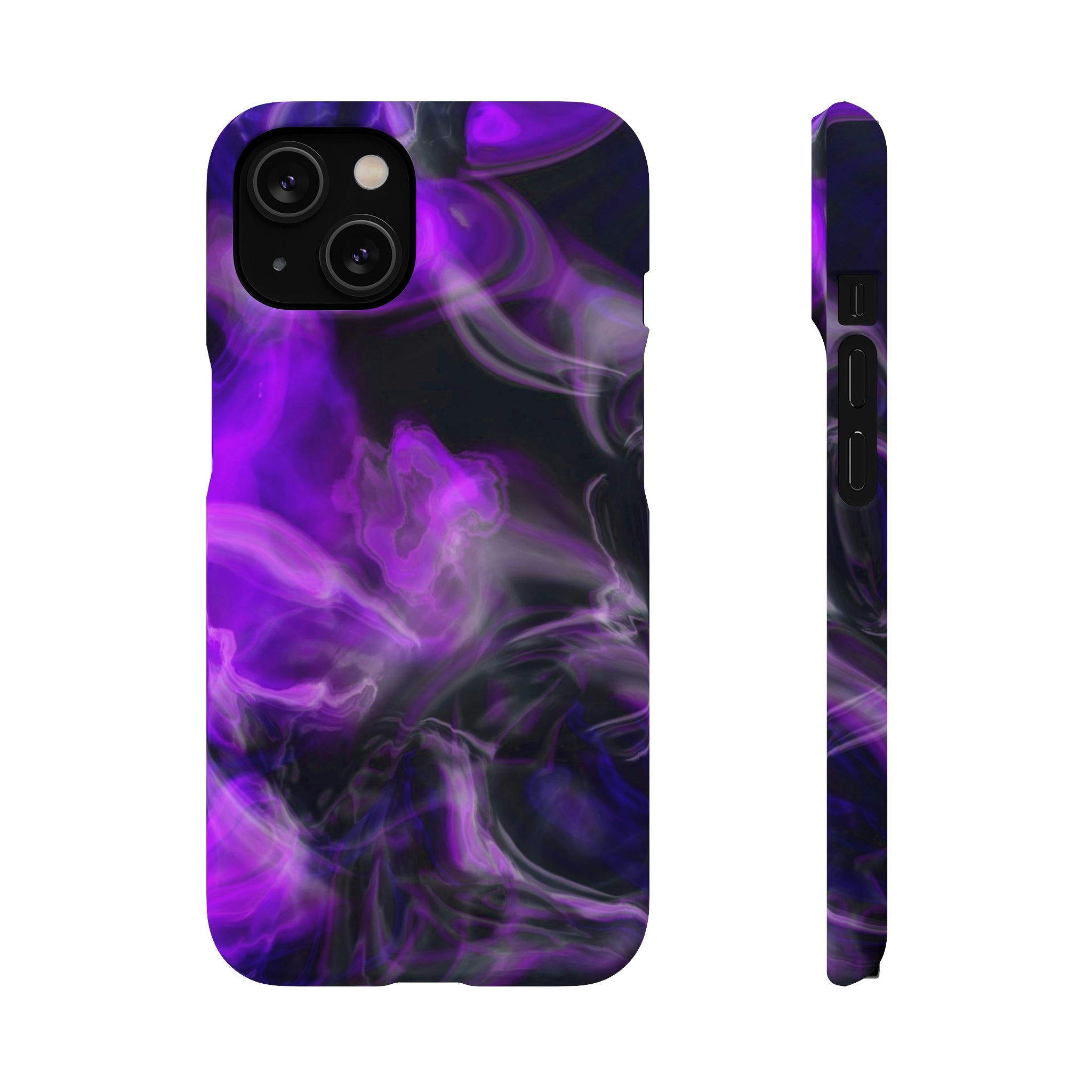 Purple Marble iPhone Case (Slim) iPhone 14 Matte Phone Case