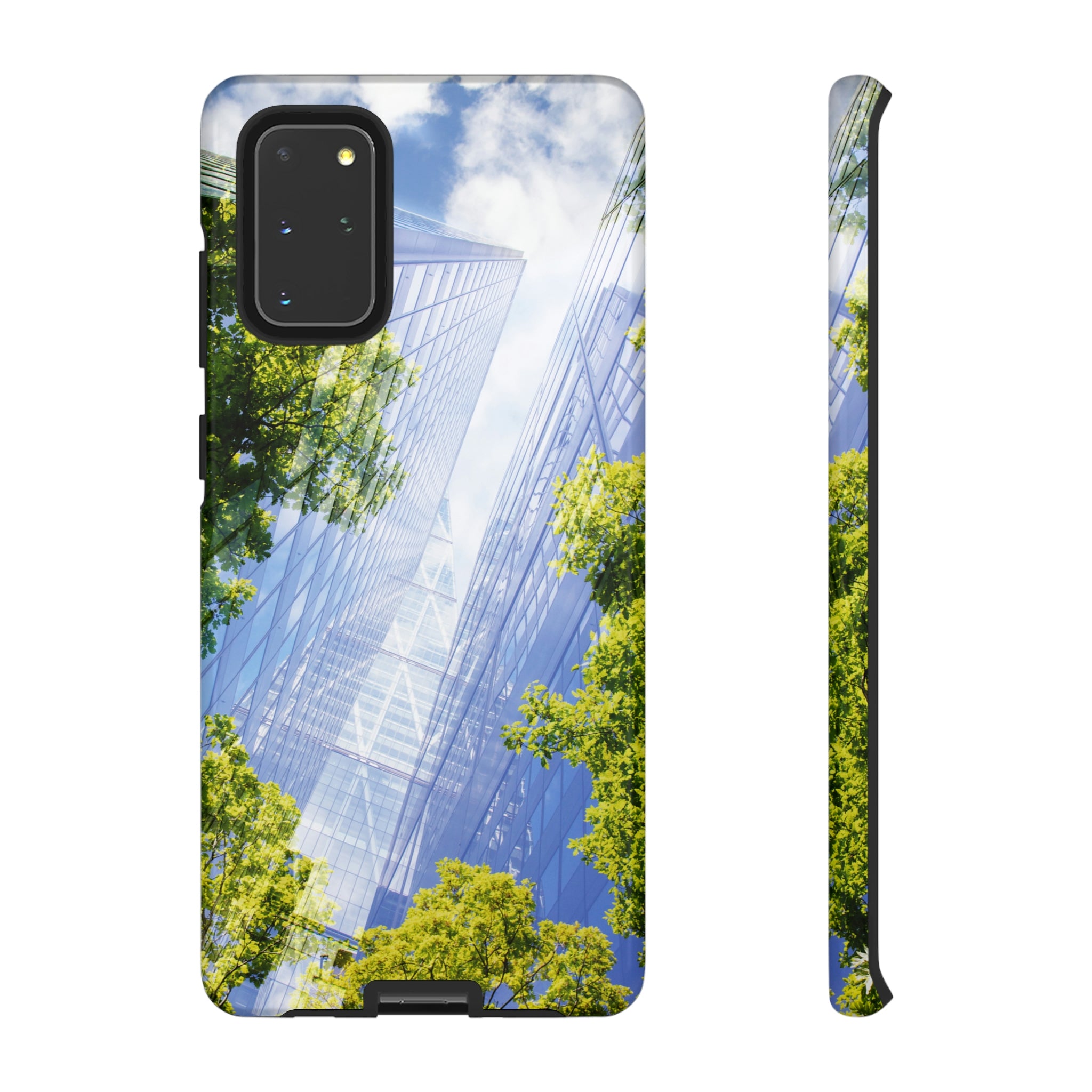 Green City Android Case (Protective) Samsung Galaxy S20+ Glossy Phone Case