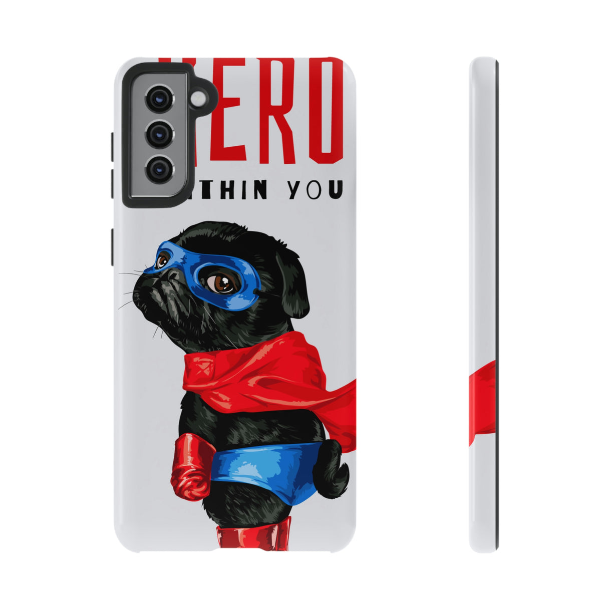 Hero Pug Android Case (Protective) Samsung Galaxy S21 Plus Glossy Phone Case