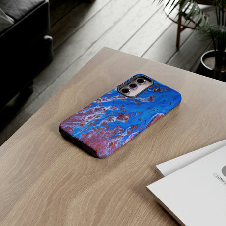 Bright Blue Ink Art Android Case (Protective) Phone Case