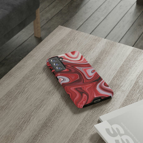 Red White Liquid Android Case (Protective) Phone Case