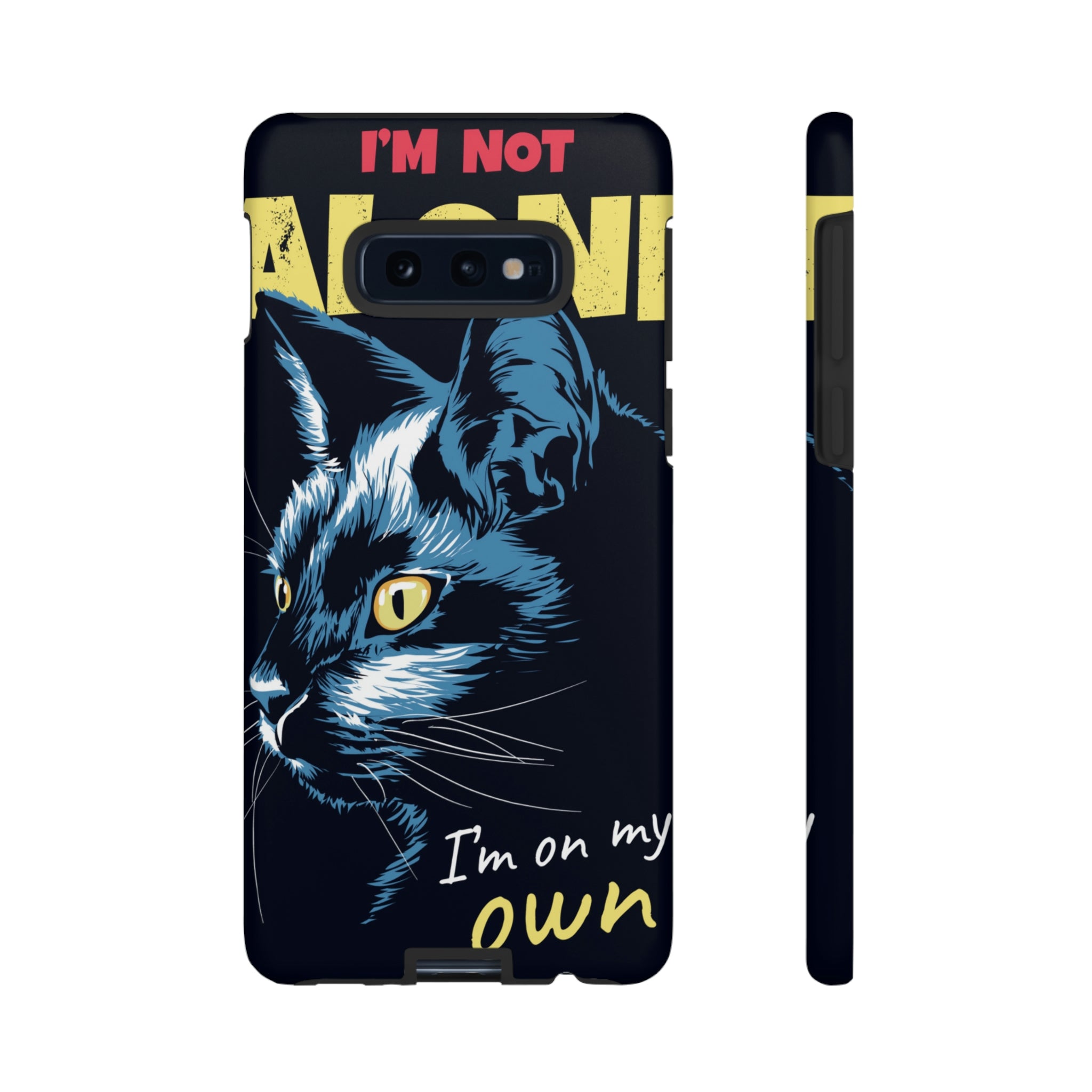 Black Cat Poster Android Case (Protective) Samsung Galaxy S10E Matte Phone Case