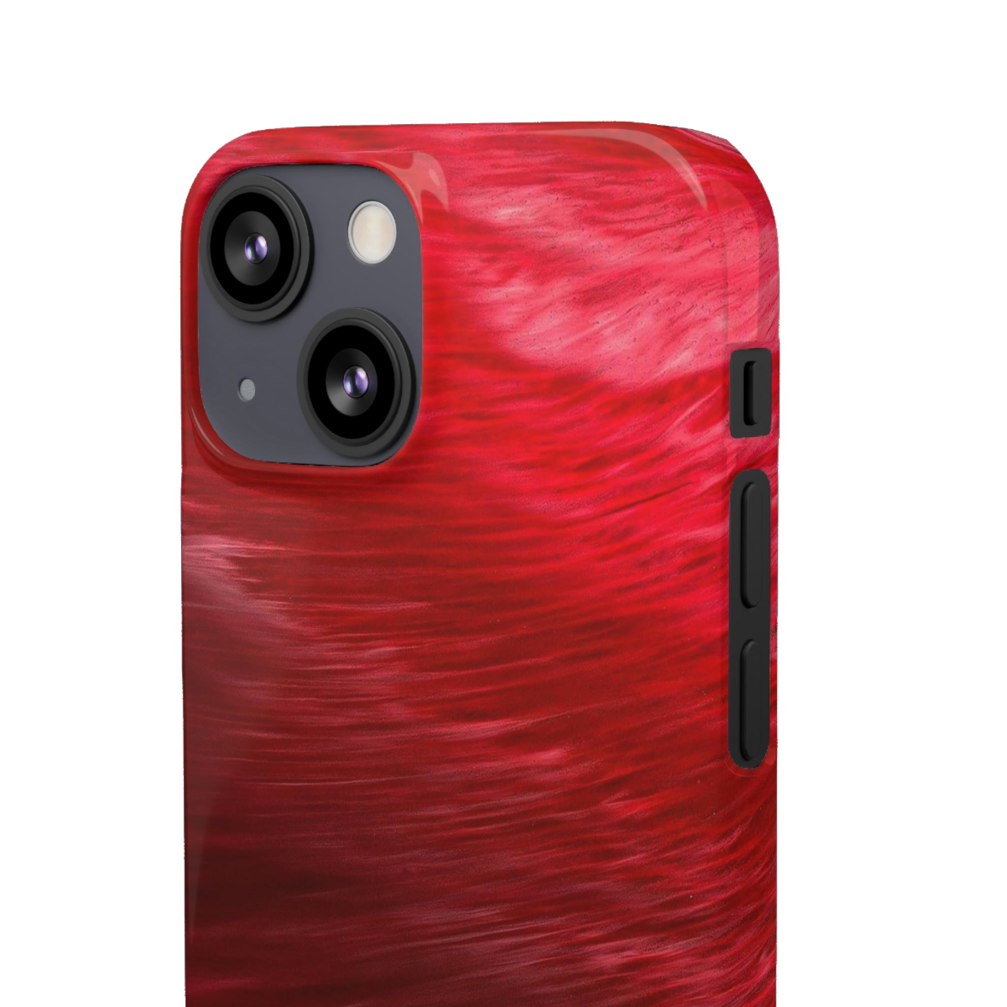 Red Feather Ink Art iPhone Case (Slim) Phone Case