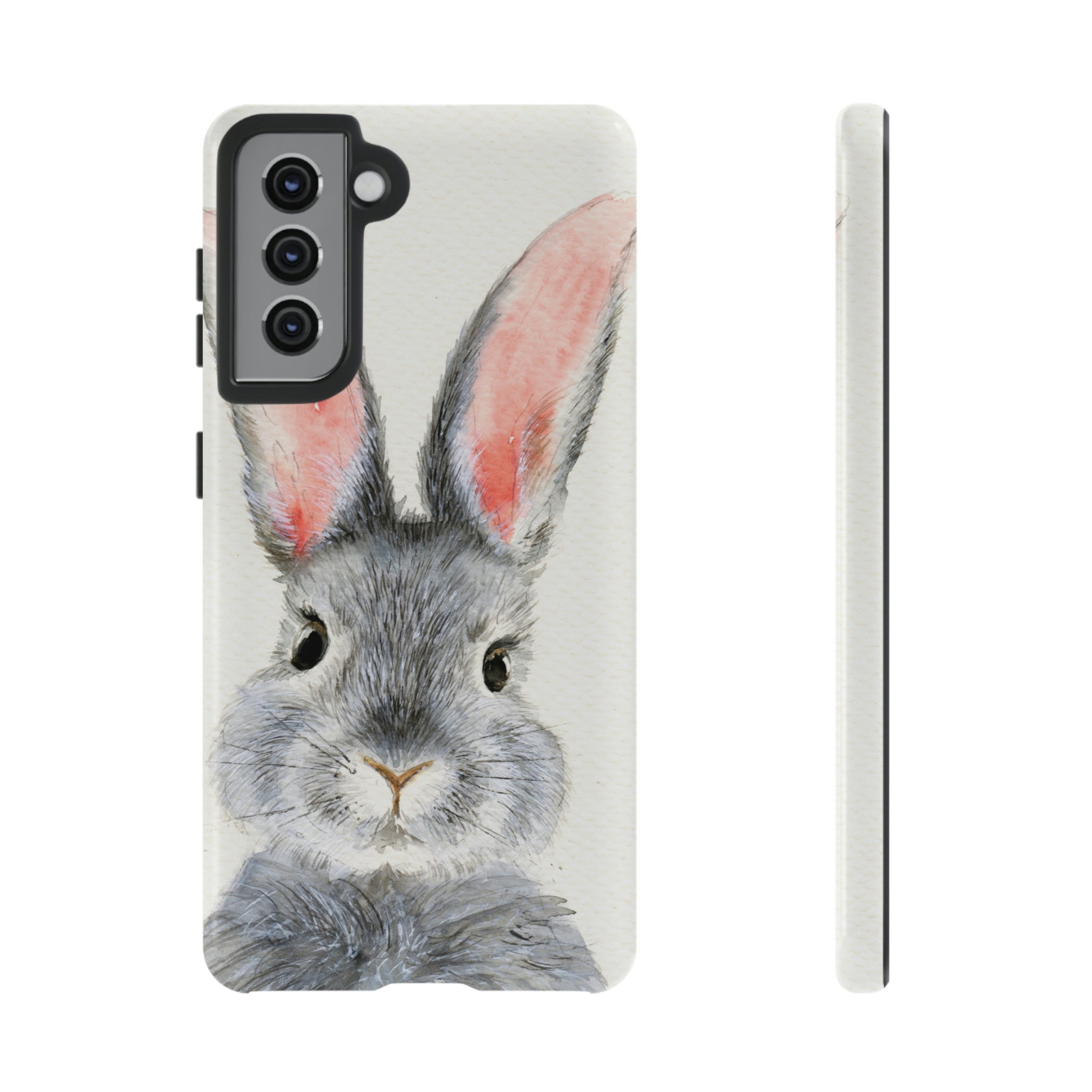 Fluffy Rabbit Android Case (Protective) Samsung Galaxy S21 Glossy Phone Case