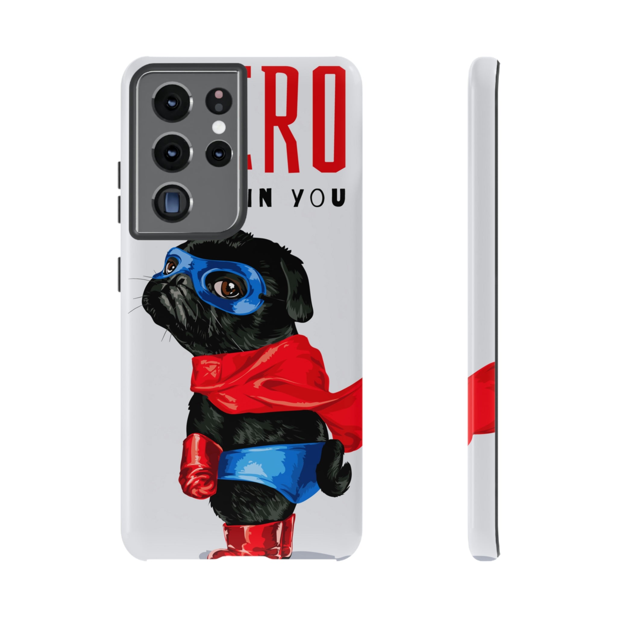 Hero Pug Android Case (Protective) Samsung Galaxy S21 Ultra Glossy Phone Case